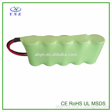 Nickel Metal hydride rechargeable battery SC 1800mAh 6 V